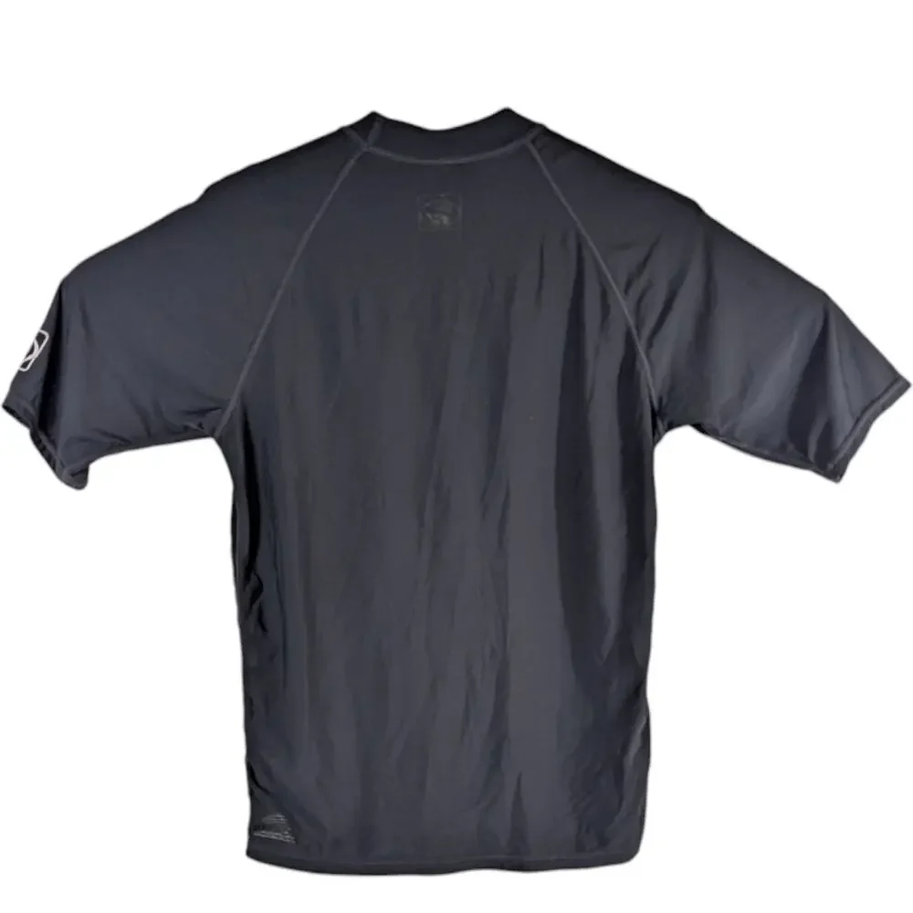 Surfing Rash Guard Body Glove Mens Medium Black Short Sleeve Boarding UVP 50